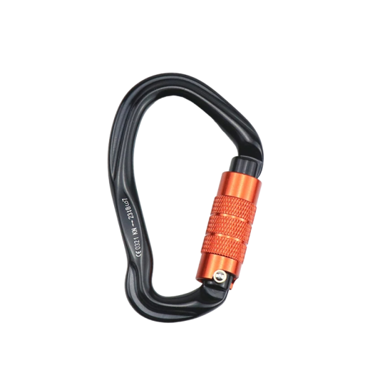 Professionel klatrekarabinhage 23 kN D-type karabinhage 10 x 5,6 cm