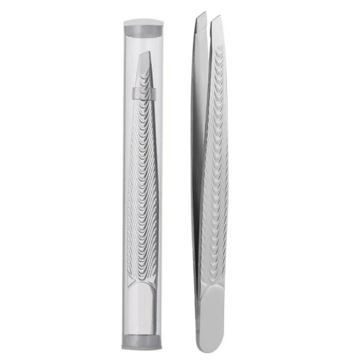 Professionell ögonbrynspincett 9,6 x 1 cm Rostfri pincett för fransar och skägg Kosmetiskt verktyg för kvinnor och män Hårborttagningsverktyg för ansiktet