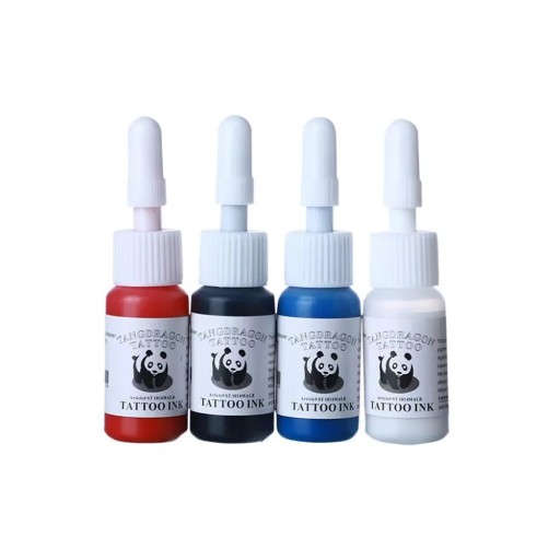Professionelt tatoveringsblæksæt 5ml 4 farver farvet tatoveringsblæk kvalitetspigment permanent tatovering tatoveringsudstyr