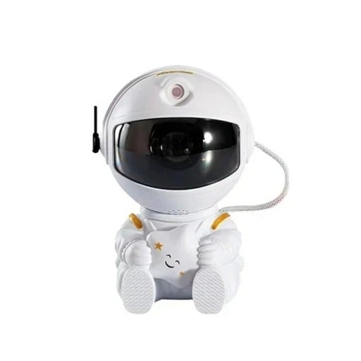 Proiector de stele cu astronaut și stea, lumină de noapte LED, nebuloasă galaxie, decor dormitor, cadou pentru copii, plastic ABS, alimentat