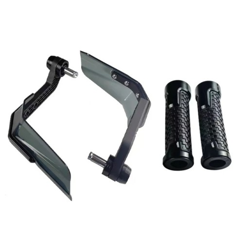 Protecție universală împotriva vântului pentru ghidonul motocicletelor, scuterelor și bicicletelor electrice, protecție pentru manete de frână, întărire din aluminiu și set de mânere