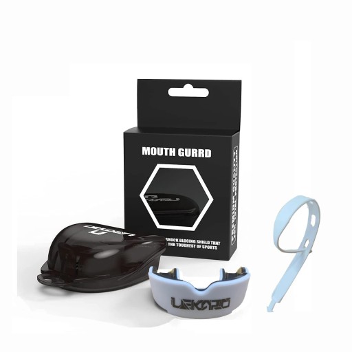 Protector bucal para adultos, ideal para boxeo y deportes de contacto. Protección dental. Protector bucal de entrenamiento con estuche