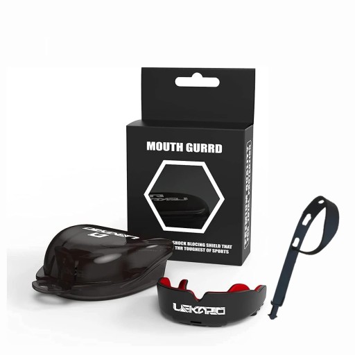 Protector bucal para adultos, ideal para boxeo y deportes de contacto. Protección dental. Protector bucal de entrenamiento con estuche. Material EVA.