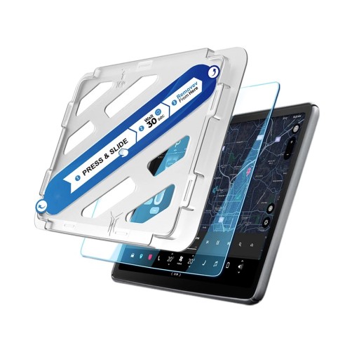 Protector de vidrio templado HD para Tesla Model 3 Y 2021-2023 Película mate antirreflejos con control central en la pantalla táctil