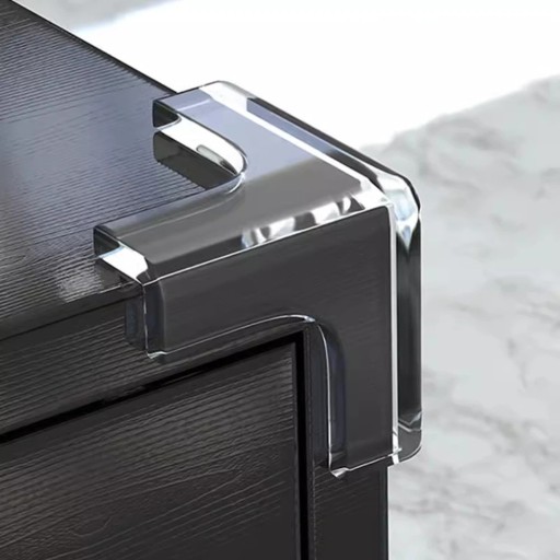 Protetores de canto transparentes em forma de T para móveis em PVC macio 33 x 33 x 14 mm conjunto de 4 peças para proteção aumentada dos cantos e segurança infantil