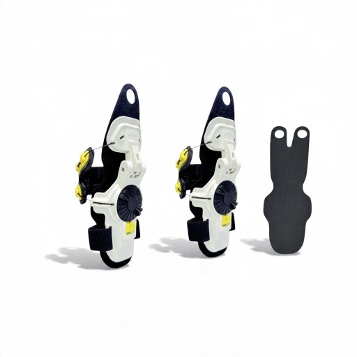 Protetores de pulso para motociclistas 2 pcs Órtese articulada com aperto rotativo Para pulso 6,0–7,4 cm Material PU Para moto