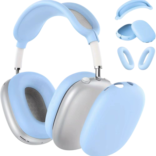 Protezione in silicone 3 in 1 per AirPods Max, copertura per l'arco, coperture esterne e coperture protettive per padiglioni contro graffi