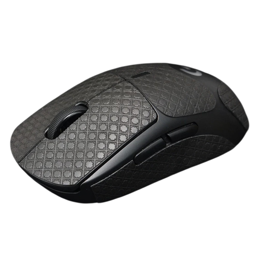 Protiskluzová lepicí páska na myš samolepicí grip textura černá ergonomické nálepky pro pevný úchop a přesné ovládání myši