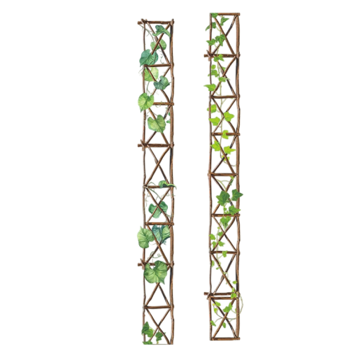 Průhledná dekorativní páska 2,5 x 200 cm s motivem přírodní popínavé mřížky Jemná průhledná páska s listy pro kreativní zdobení a dekorace