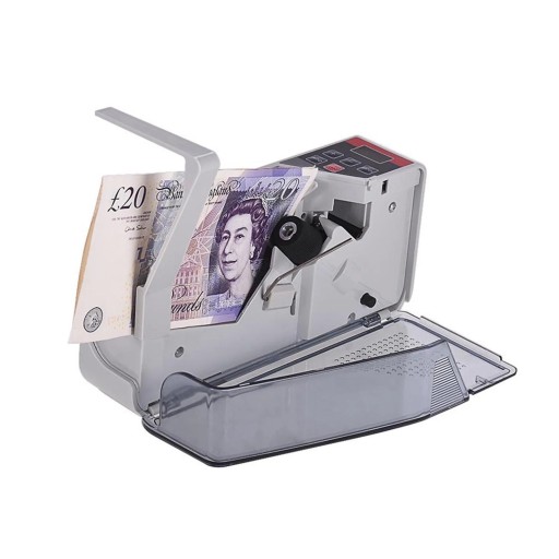 Przenośna liczarka banknotów z wyświetlaczem LED 600 banknotów/min Kompaktowa liczarka banknotów papierowych z torbą i adapterem