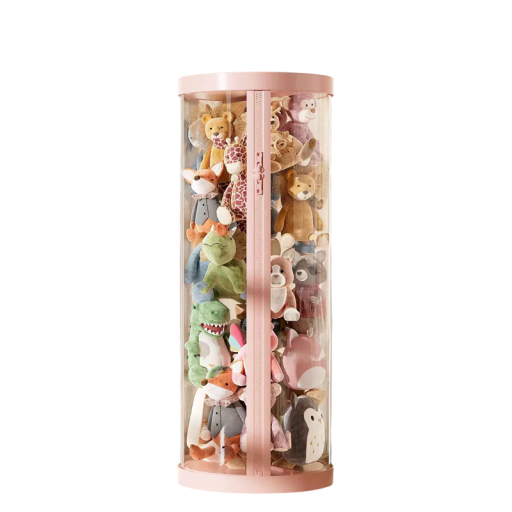 Przezroczysta skrzynka na zabawki 93x27 cm PP organizer z pokrywą i zamkiem do przejrzystego przechowywania pluszaków i zabawek