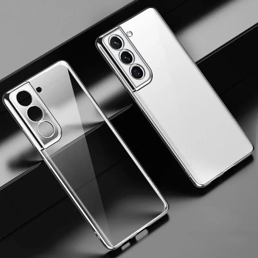 Przezroczyste etui ochronne z metalową ramką do Samsunga Galaxy S23