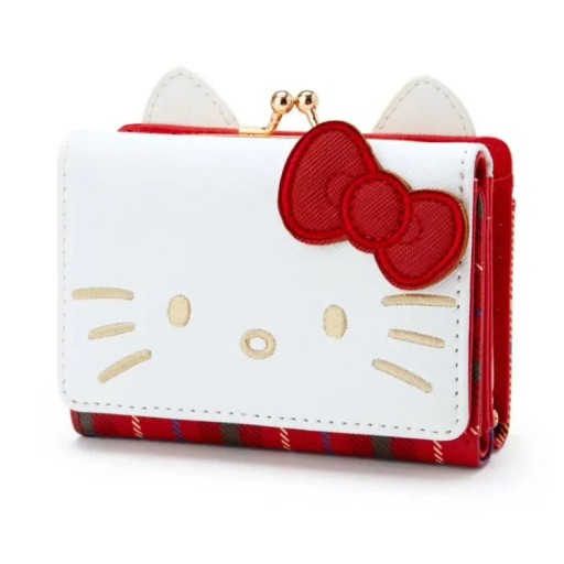 PU Leather Folding Wallet 11 x 8 x 3.5 cm Cute Girls' Wallet with Bow Birthday Gift Cartoon Style Card Holder