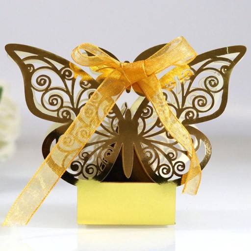 Pudełko prezentowe z motylkiem 10 szt