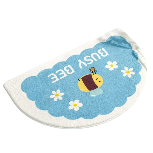Puha szőnyeg 40 x 60 cm Méz és méhek nedvszívó csúszásmentes fürdőszobaszőnyeg lábtartó WC fürdőszoba kis otthoni szőnyeg