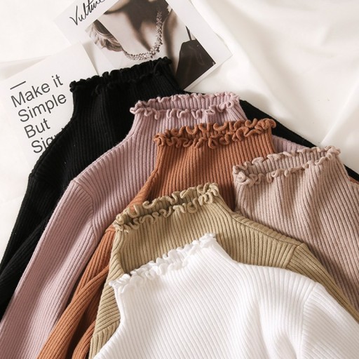 Pull à col roulé pour femmes A58