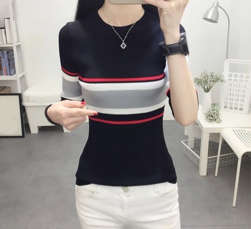 Pull à rayures pour femmes A2190