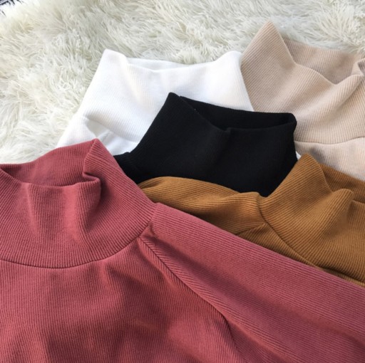Pull ample pour femme avec col roulé G204