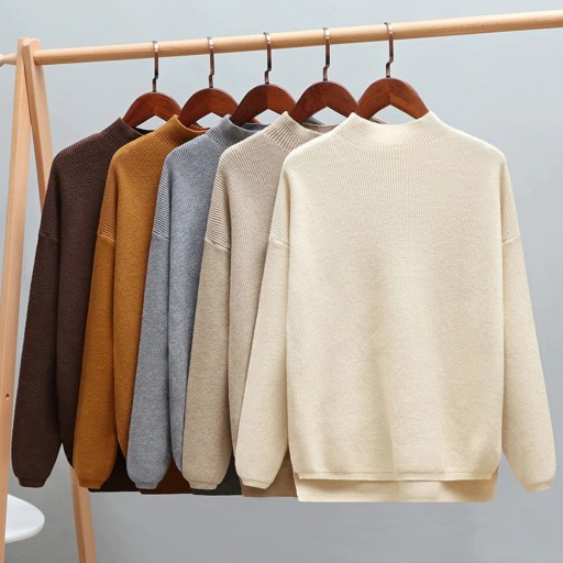Pull col roulé femme G293