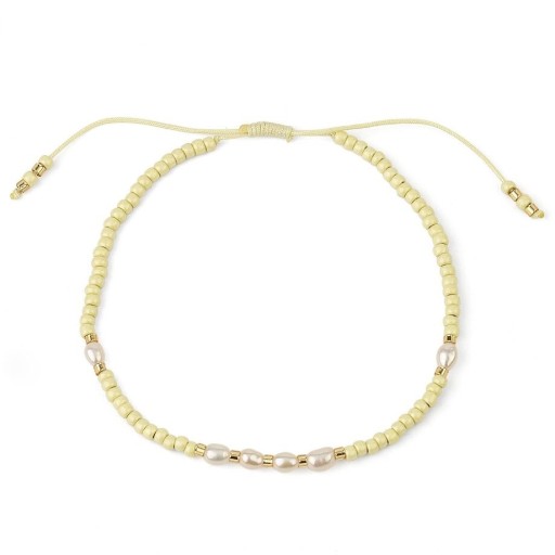 Pull-Down-Armband für Damen mit Perlen