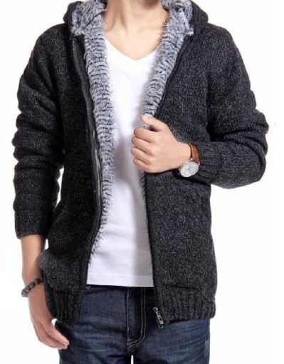 Pull en peluche pour homme F209