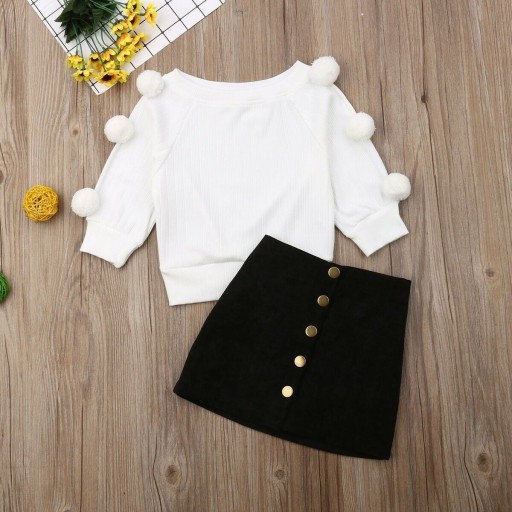 Pull et jupe pour fille L1304