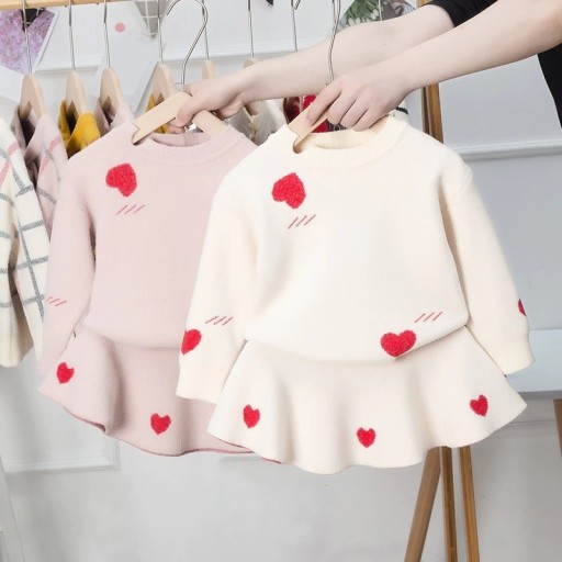 Pull et jupe pour fille L1509