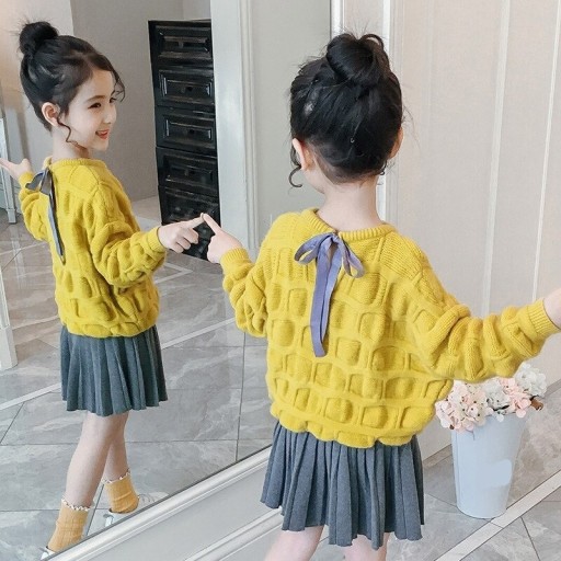 Pull et jupe pour filles L1451