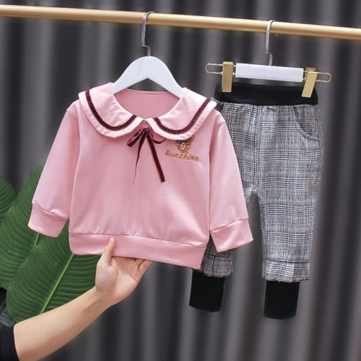 Pull et pantalon pour fille L1165