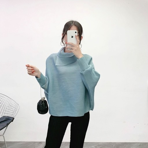 Pull femme à col roulé A55