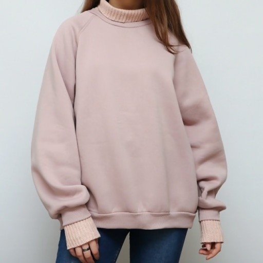Pull femme à col roulé