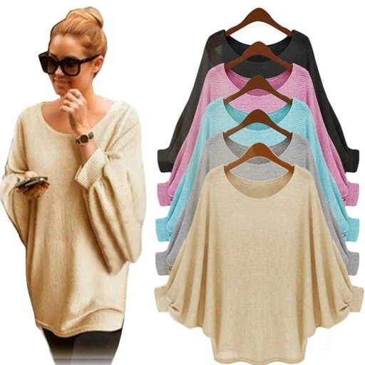 Pull femme à manches chauve-souris G390