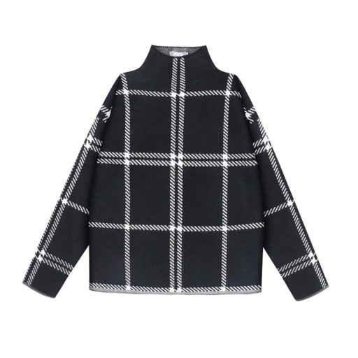 Pull femme à motif écossais