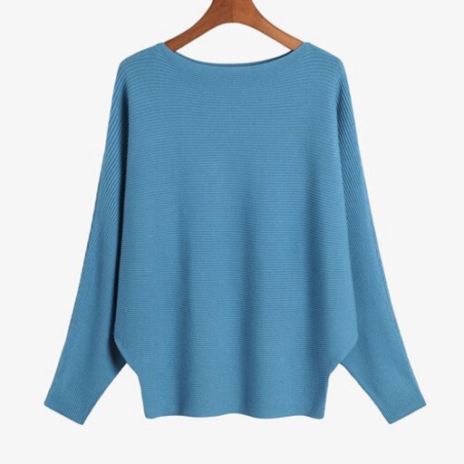 Pull femme avec des manches chauve-souris