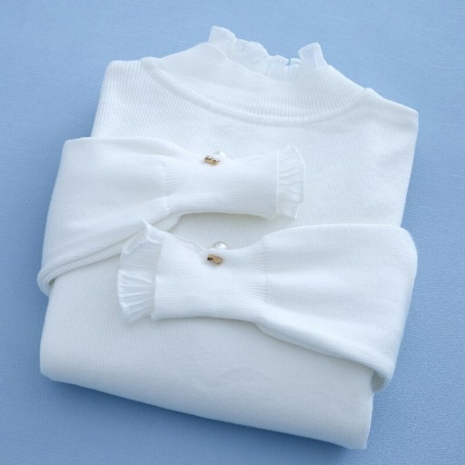 Pull femme avec perles A2344