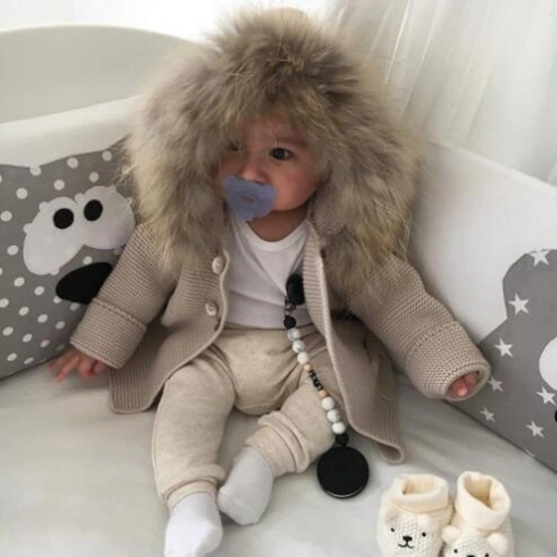 Pull pour enfants avec fourrure