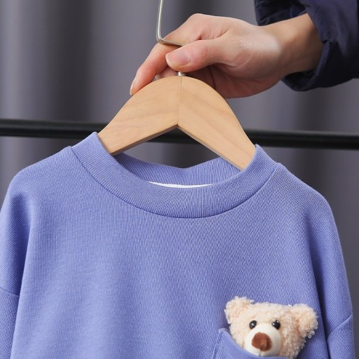 Pull pour enfants avec un ours A2850