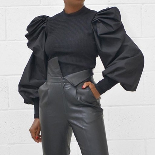 Pull pour femmes avec des manches bouffantes