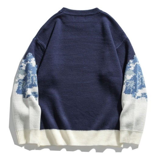 Pull pour homme avec montagnes
