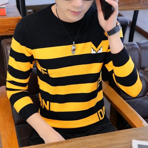 Pull rayé pour homme F185