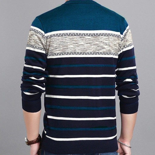 Pull rayé pour homme F197