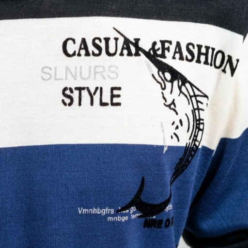 Pull rayé pour homme F259