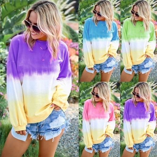 Pullover arcobaleno da donna