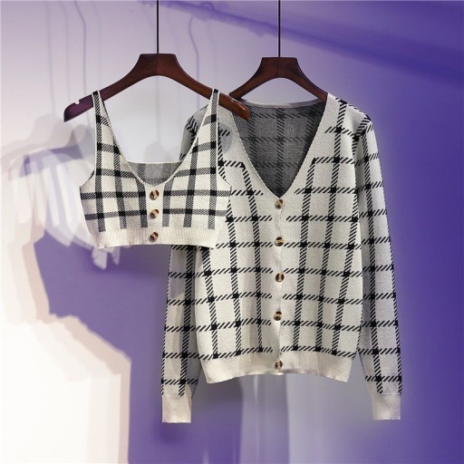 Pulover și crop top de damă P1782