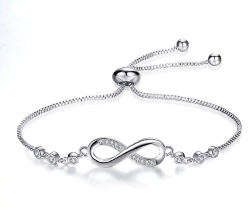 Pulseira ajustável infinito feminina