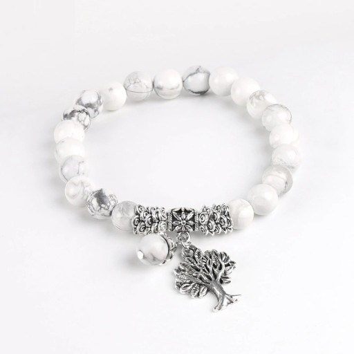 Pulseira de contas para senhora árvore