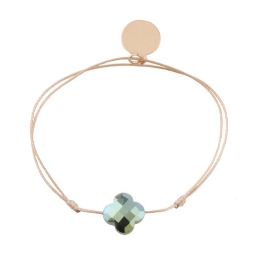 Pulseira de cordão com pedra