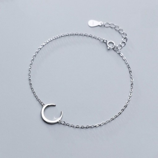 Pulseira de corrente para senhora com lua