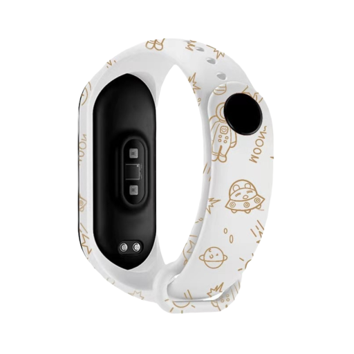 Pulseira de silicone para Xiaomi Mi Band 5 / 6 com motivo de espaço