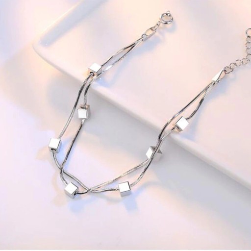 Pulseira dupla feminina H94